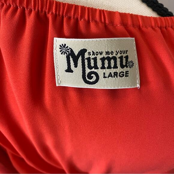 Show Me Your MuMu Women's Heather Halter High Neck Maxi Dress Large Coral Flowy - Picture 13 of 16